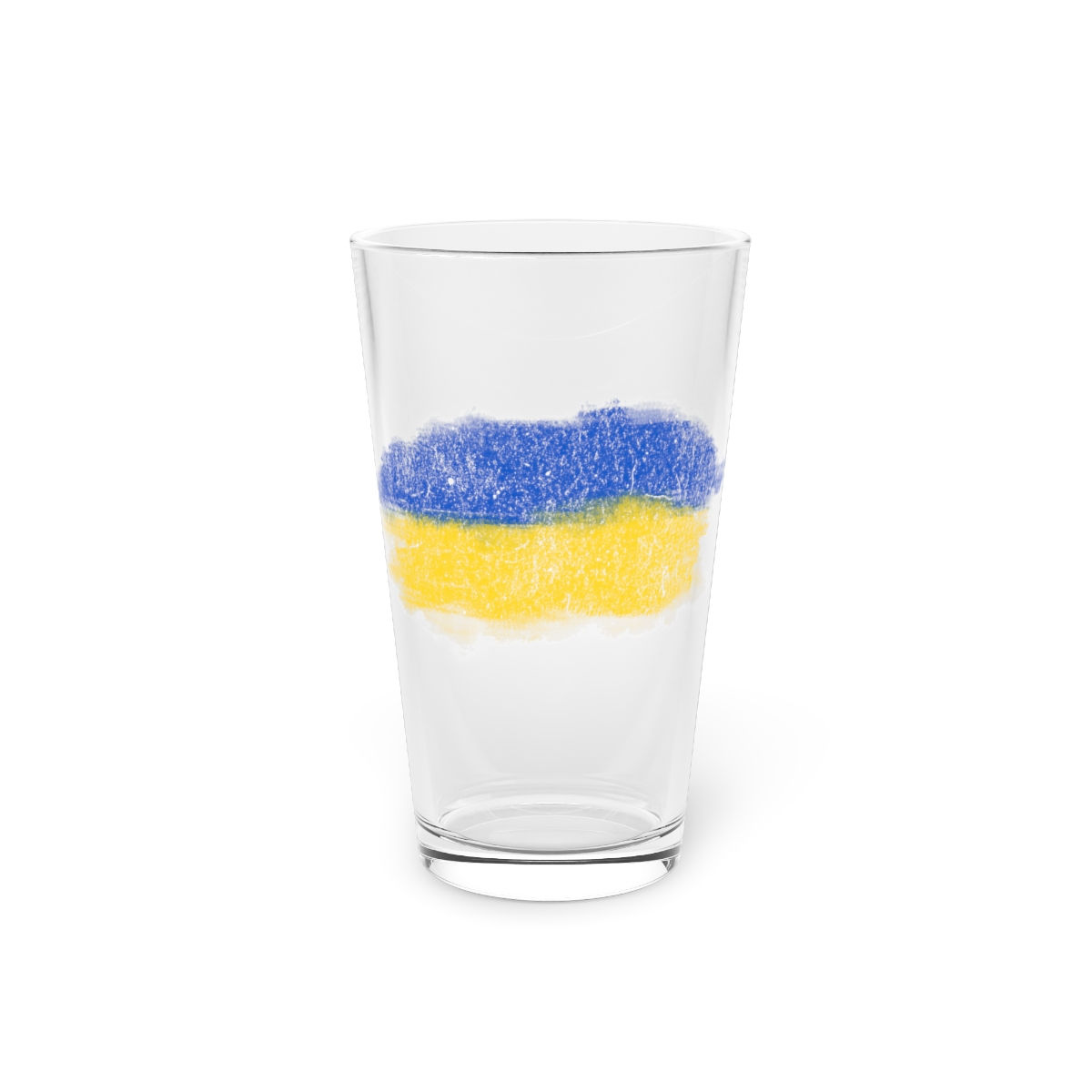 Ukraine Flag: Pint Glass, 16oz