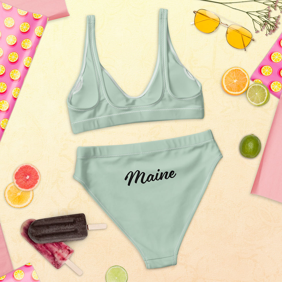 Thumbnail: Maine: Recycled high-waisted bikini