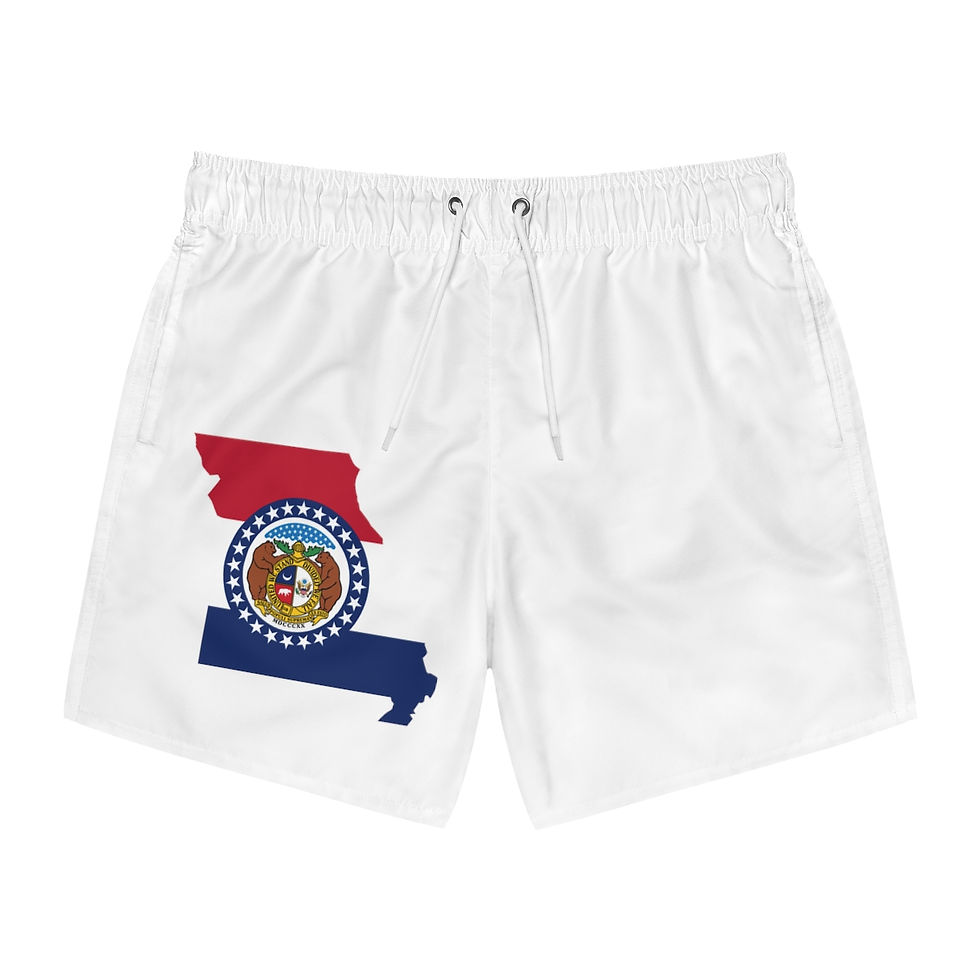 Missouri State Flag: Swim Trunks (AOP)