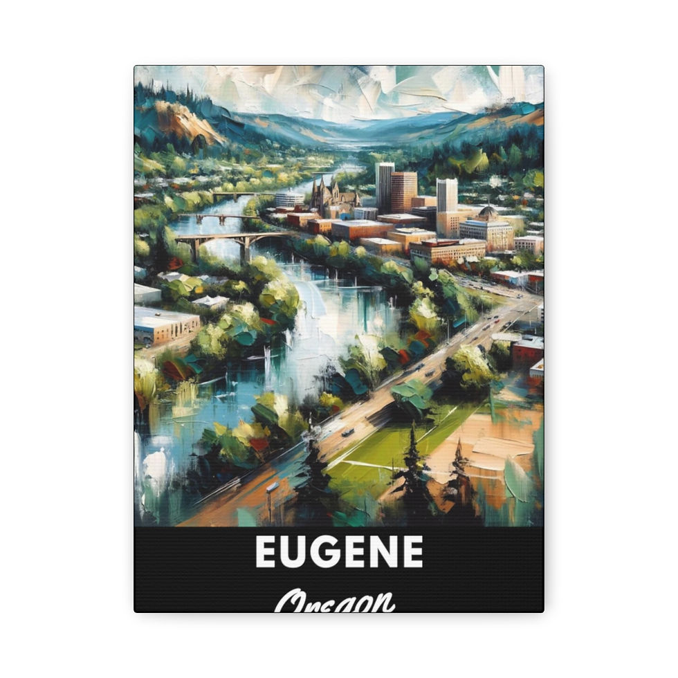 Thumbnail: Eugene OR: Matte Canvas, Stretched, 1.25"