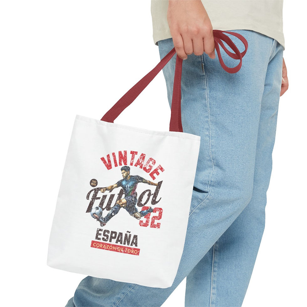 Thumbnail: Vintage Football Spain: Tote Bag (AOP)