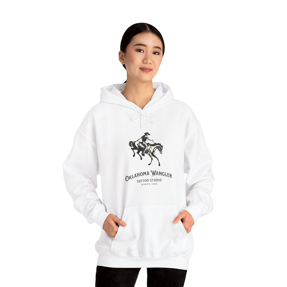 Thumbnail: Oklahoma Wrangler: Unisex Heavy Blend™ Hooded Sweatshirt