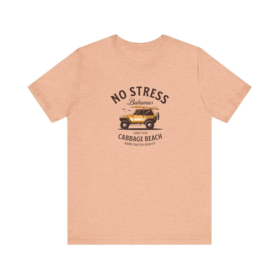 Thumbnail: No Stress Bahamas: Unisex Jersey Short Sleeve Tee