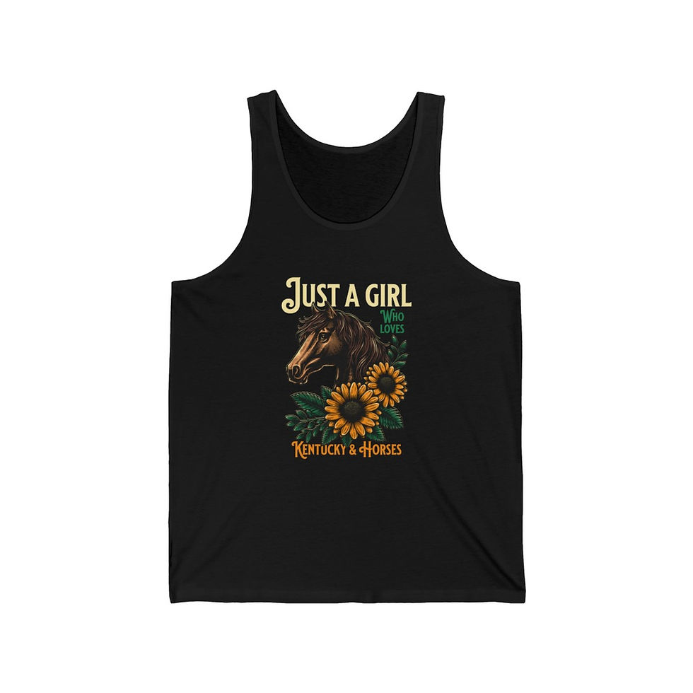 Thumbnail: Kentucky & Horses: Unisex Jersey Tank