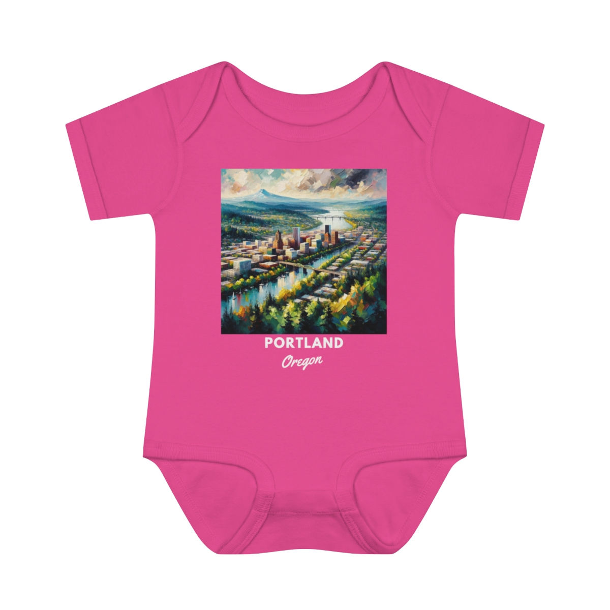 Portland Oregon: Infant Baby Rib Bodysuit
