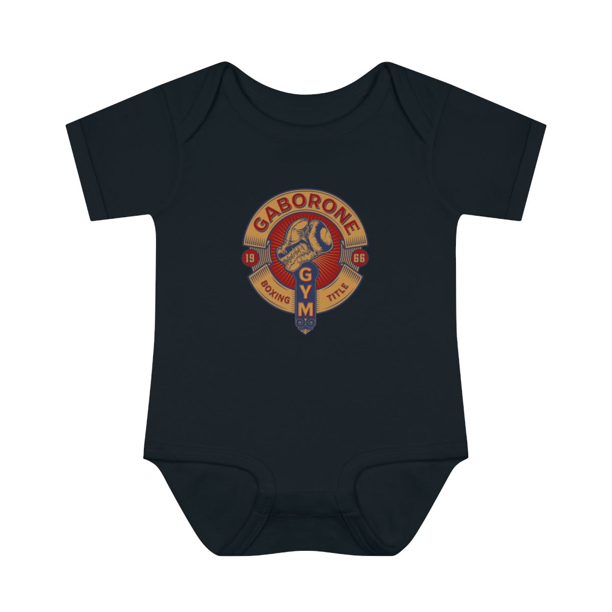 Gaborone Botswana Boxing: Infant Baby Rib Bodysuit