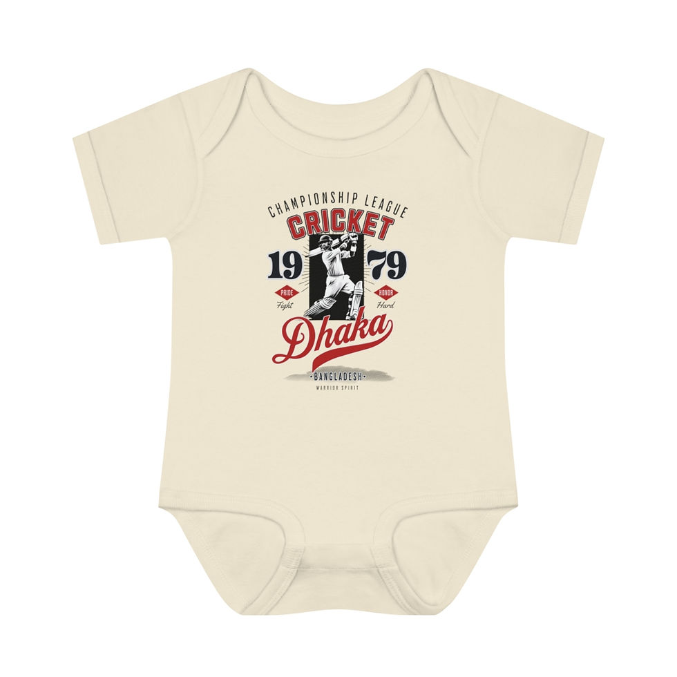 Thumbnail: Dhaka Cricket: Infant Baby Rib Bodysuit