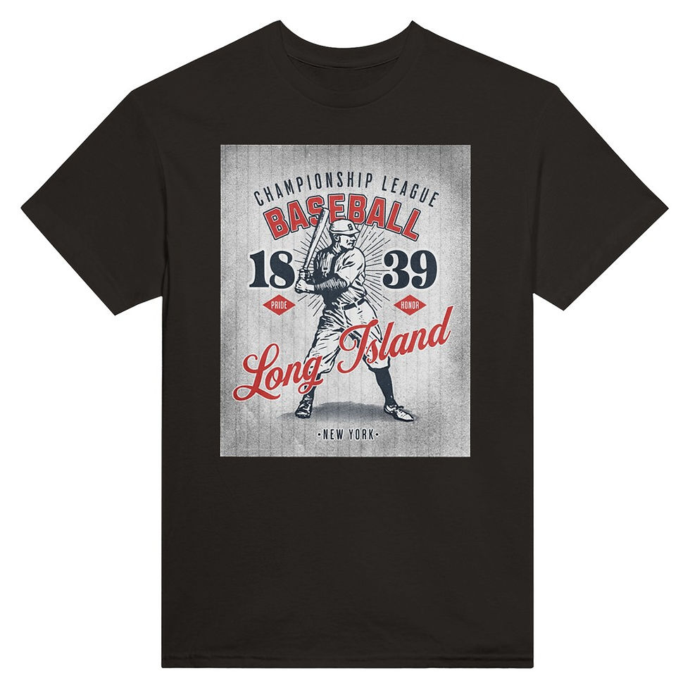 Thumbnail: Long Island Baseball: Heavyweight Unisex Crewneck T-shirt