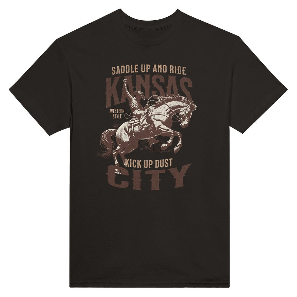 Thumbnail: Saddle Up KC: Heavyweight Unisex Crewneck T-shirt
