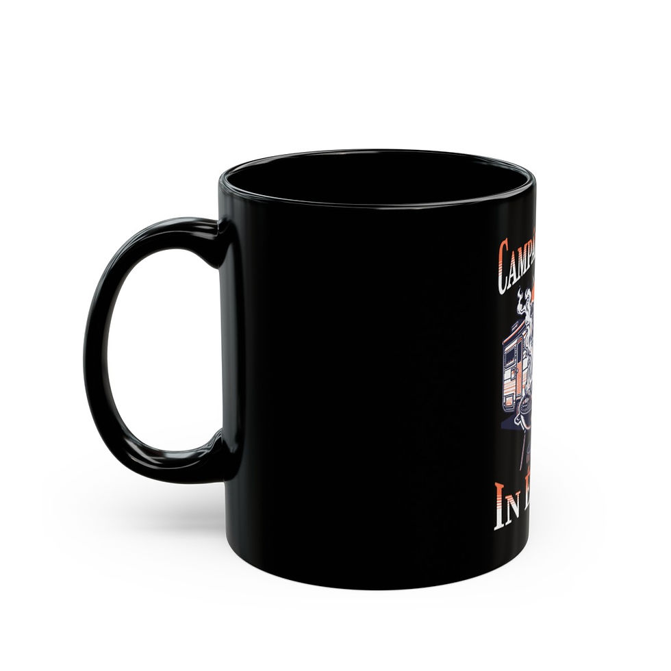 Thumbnail: Camping out in Ireland: Black Mug (11oz, 15oz)