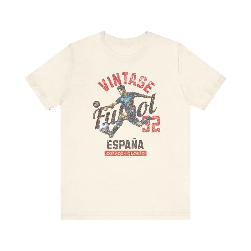 Thumbnail: Vintage Football Spain: Unisex Jersey Short Sleeve Tee