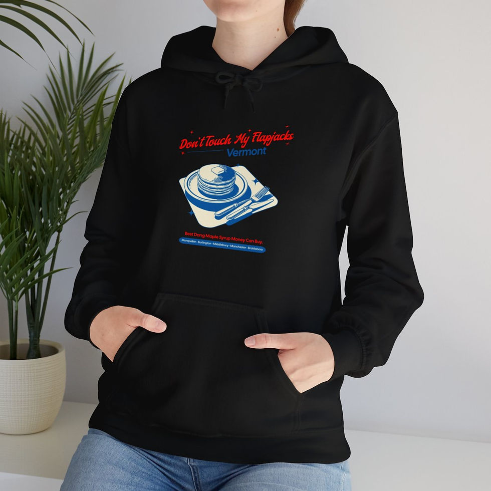 Thumbnail: Don't Touch Flapjacks Vermont: Unisex Heavy Blend™ Hooded Sweatshirt