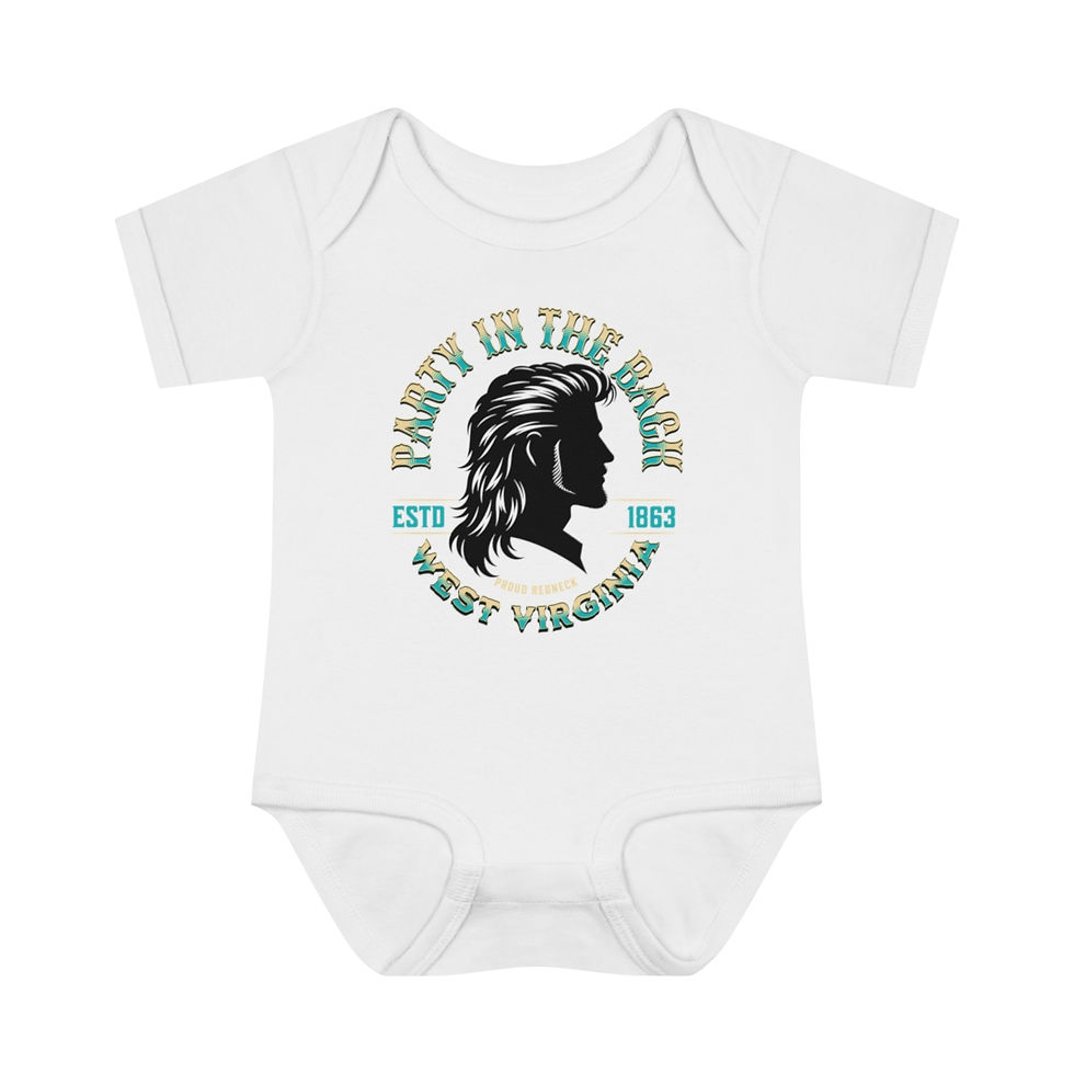 Thumbnail: Party in the back West Virginia: Infant Baby Rib Bodysuit
