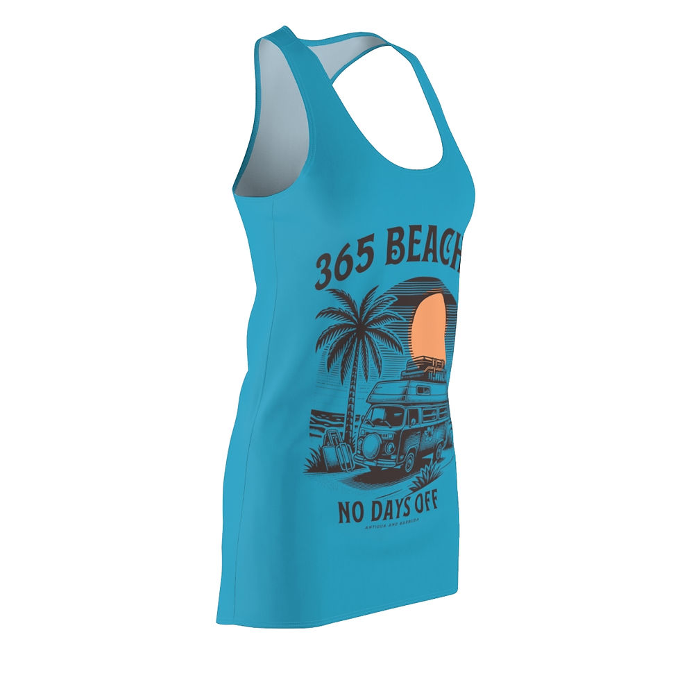 Thumbnail: 365 Beaches: Women's Cut & Sew Racerback Dress (AOP)