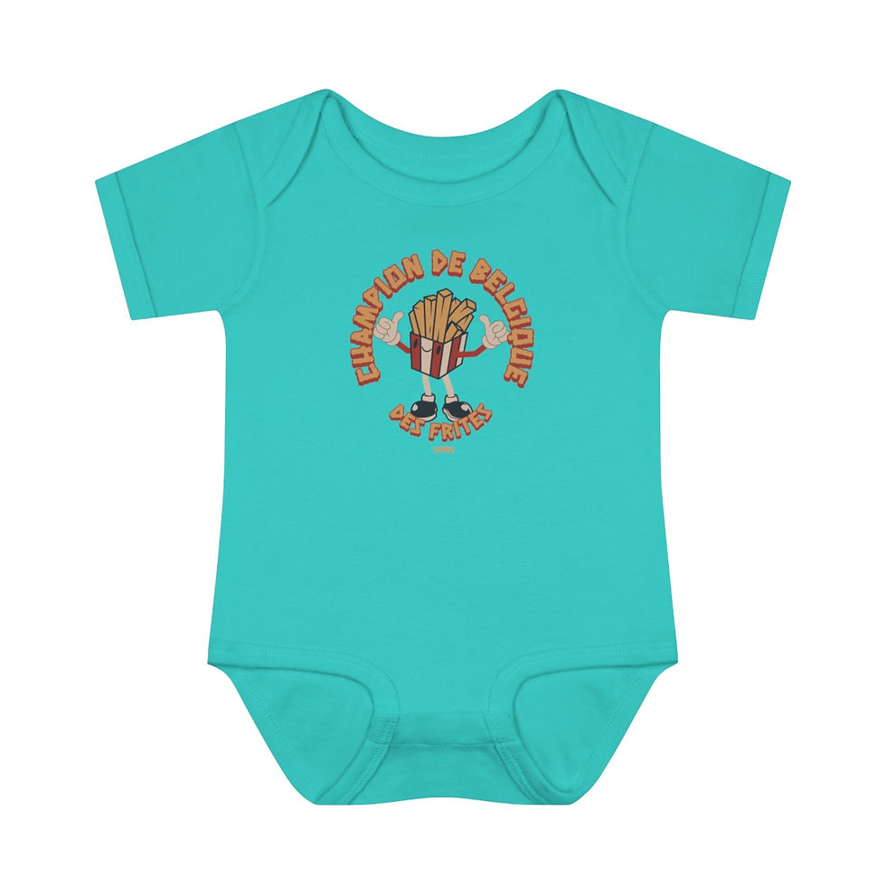 Thumbnail: French Fry Champ Belgium: Infant Baby Rib Bodysuit