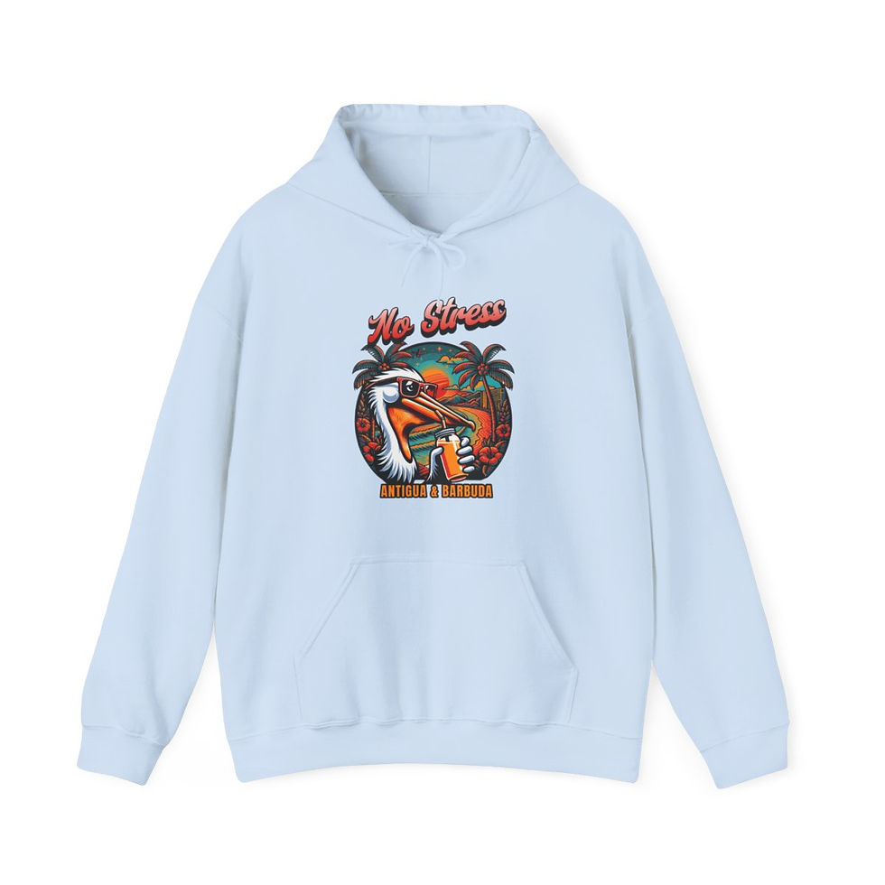 Thumbnail: No Stress Antigua: Unisex Heavy Blend™ Hooded Sweatshirt