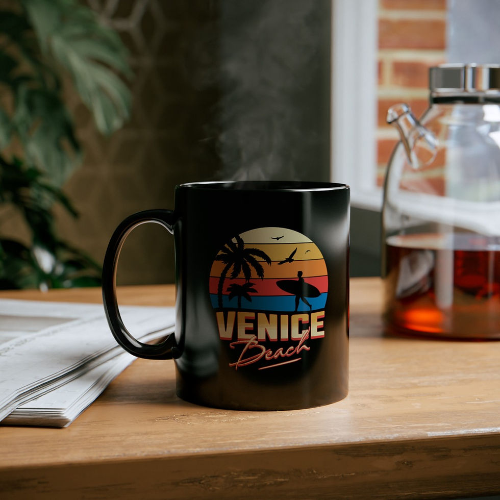 Thumbnail: Venice Beach: Black Mug (11oz, 15oz)