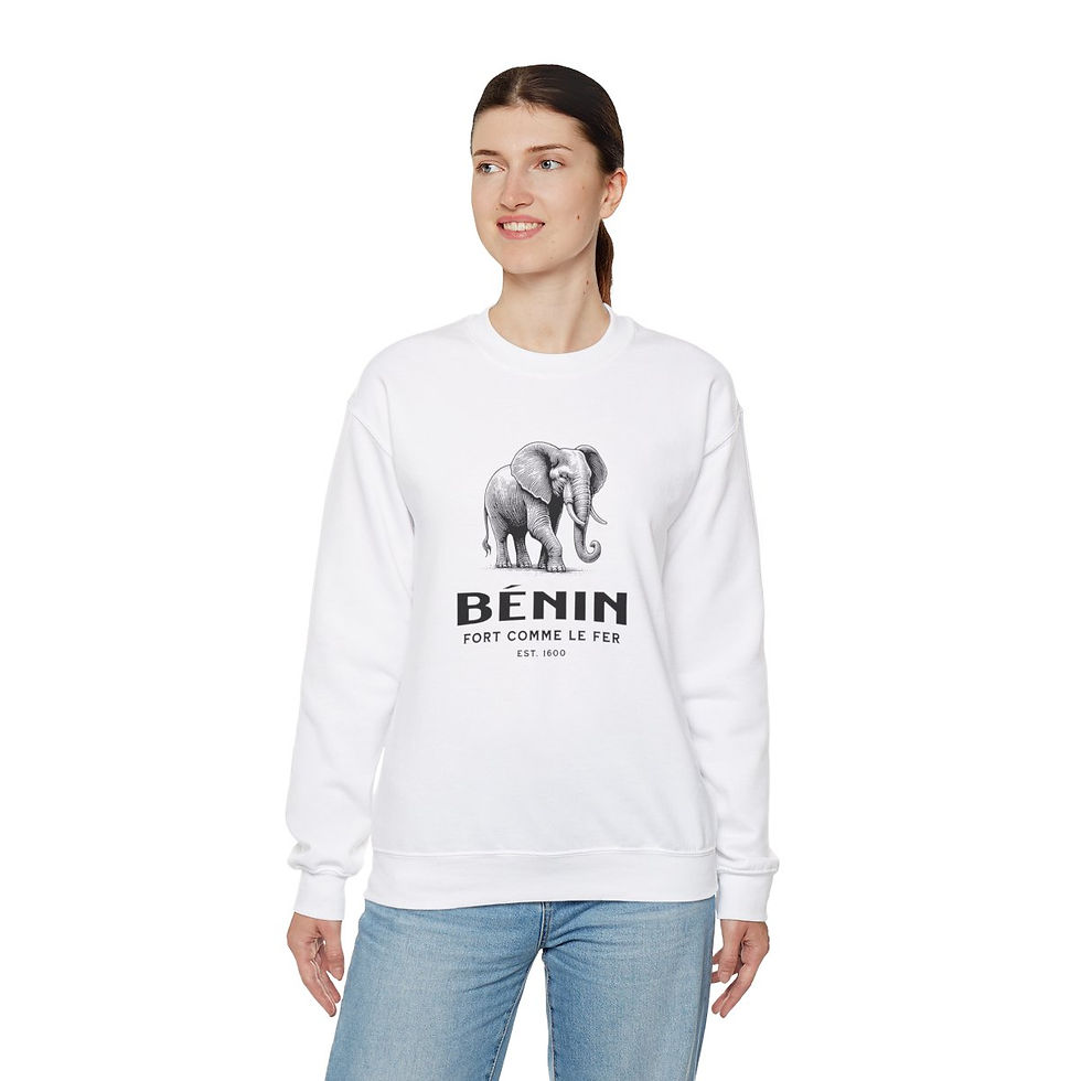 Thumbnail: Benin Elephant: Unisex Heavy Blend™ Crewneck Sweatshirt