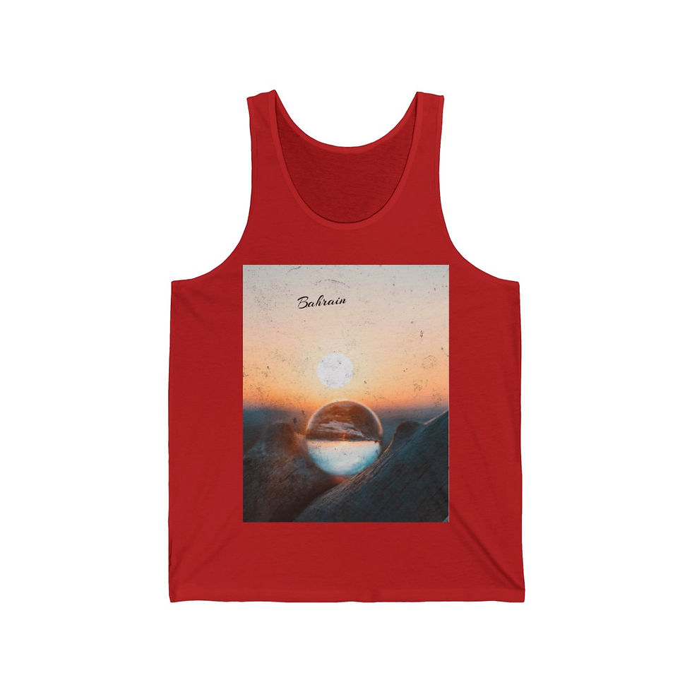Thumbnail: Bahrain Land of Pearls: Unisex Jersey Tank