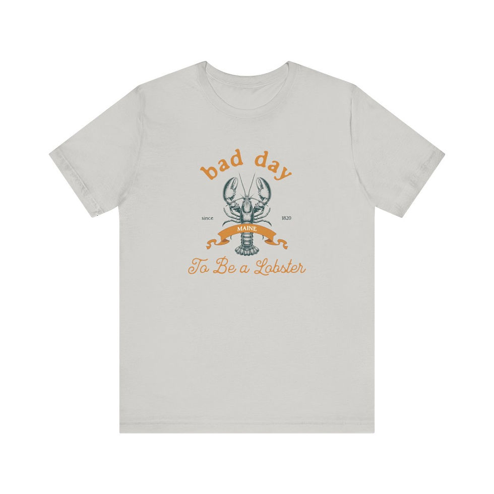 Thumbnail: Bad Day to be a Lobster Maine: Unisex Jersey Short Sleeve Tee