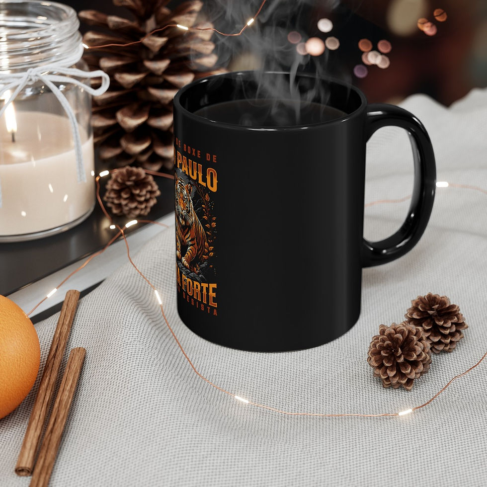 Thumbnail: Boxing Brasil Sao Paulo: Black Mug (11oz, 15oz)