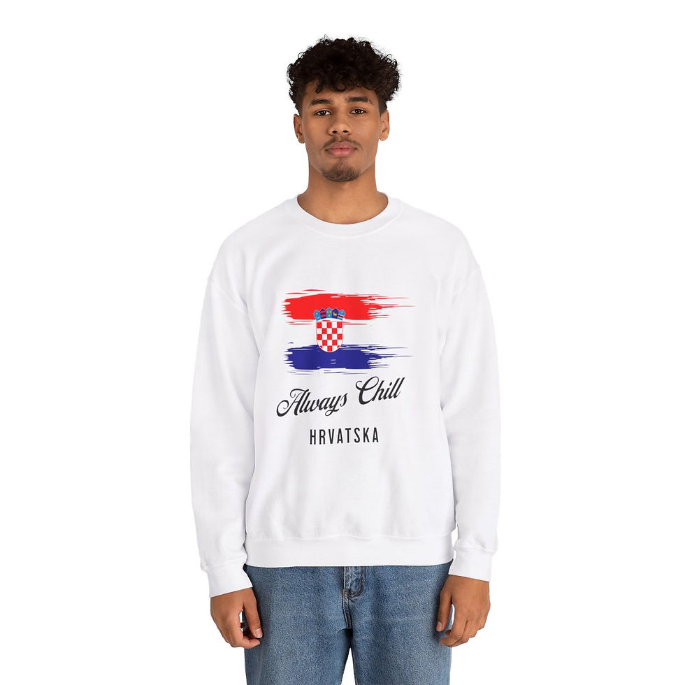 Thumbnail: Always Chill Croatia: Unisex Heavy Blend™ Crewneck Sweatshirt