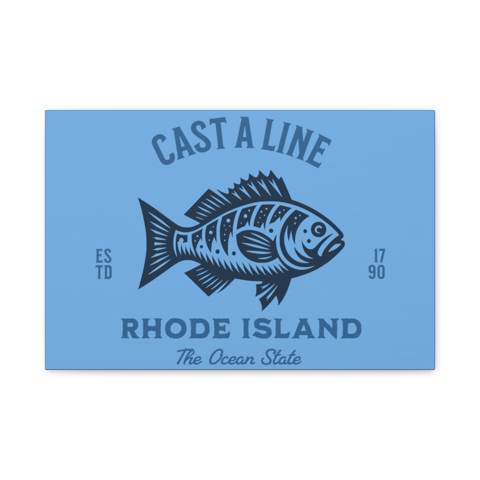 Thumbnail: Cast a Line RI: Matte Canvas, Stretched, 1.25"