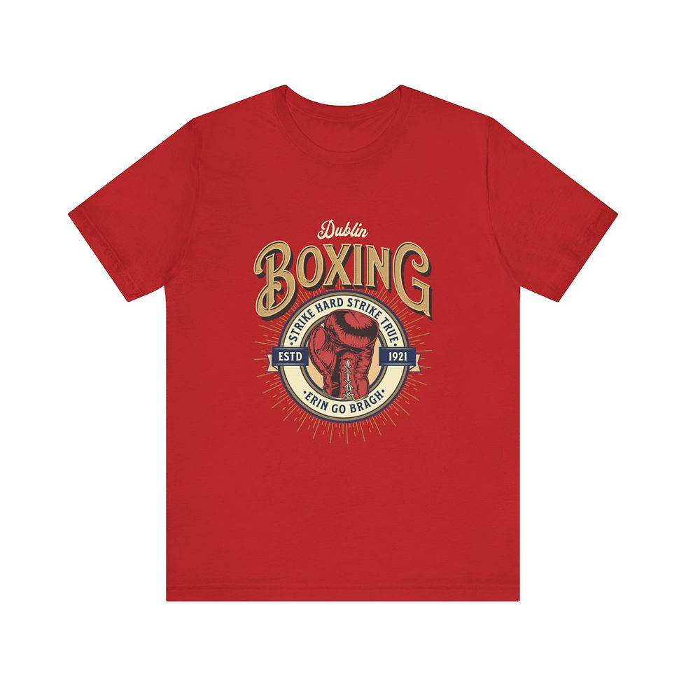 Thumbnail: Dublin Ireland Boxing: Unisex Jersey Short Sleeve Tee