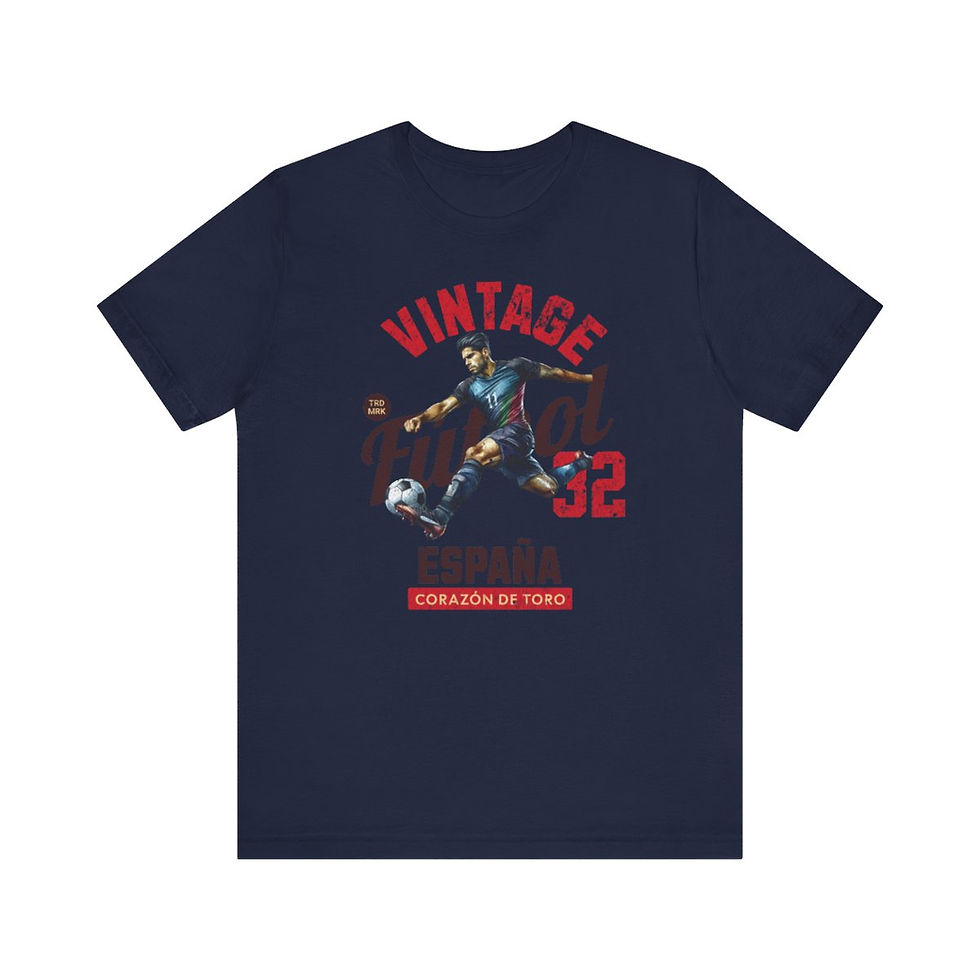 Thumbnail: Vintage Football Spain: Unisex Jersey Short Sleeve Tee