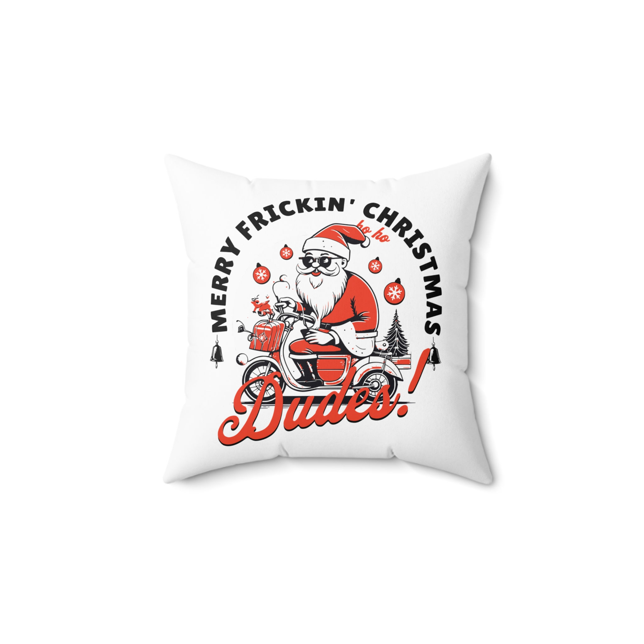 Merry Frickin Christmas Pillow, Funny Holiday Decor, Christmas Gift