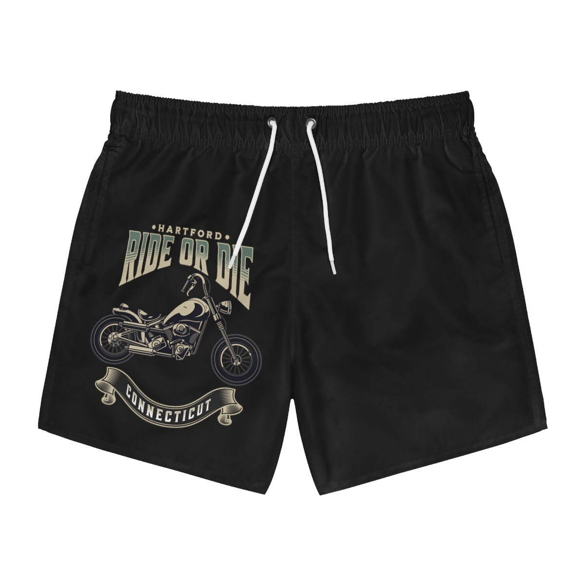 Ride or Die Connecticut: Swim Trunks (AOP)