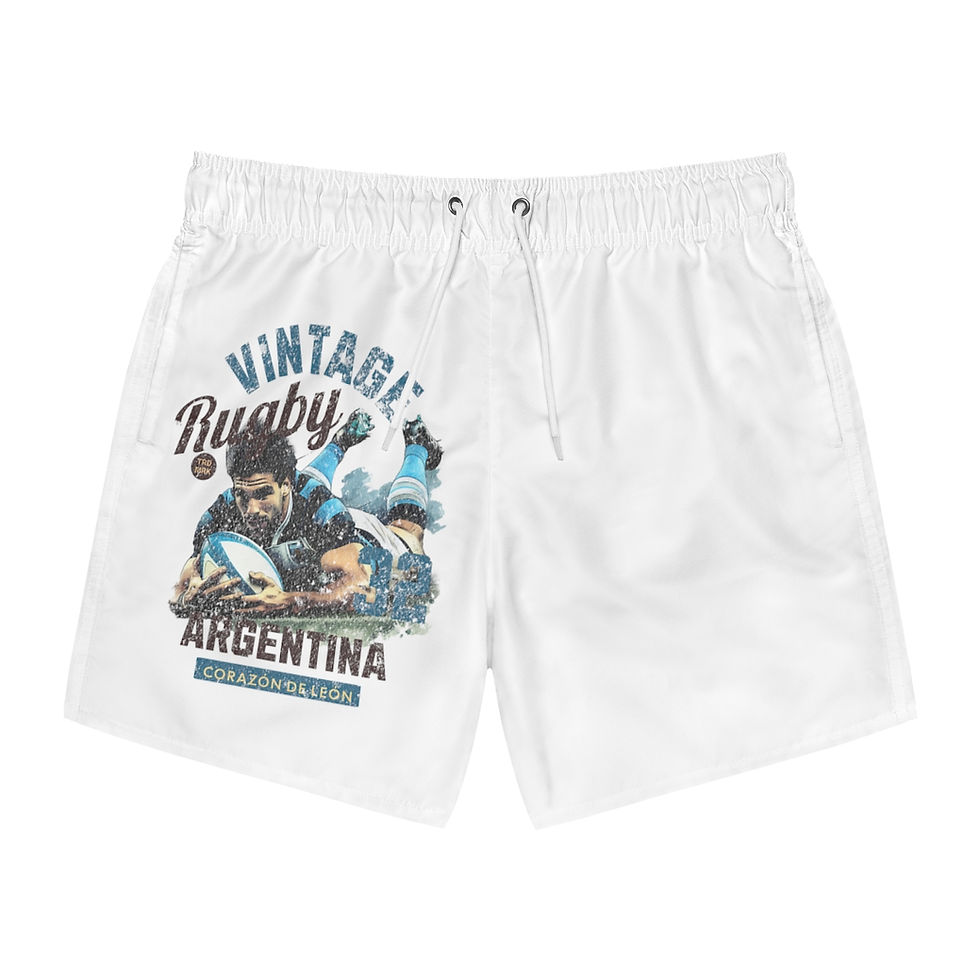 Thumbnail: Vintage Rugby Argentina: Swim Trunks (AOP)