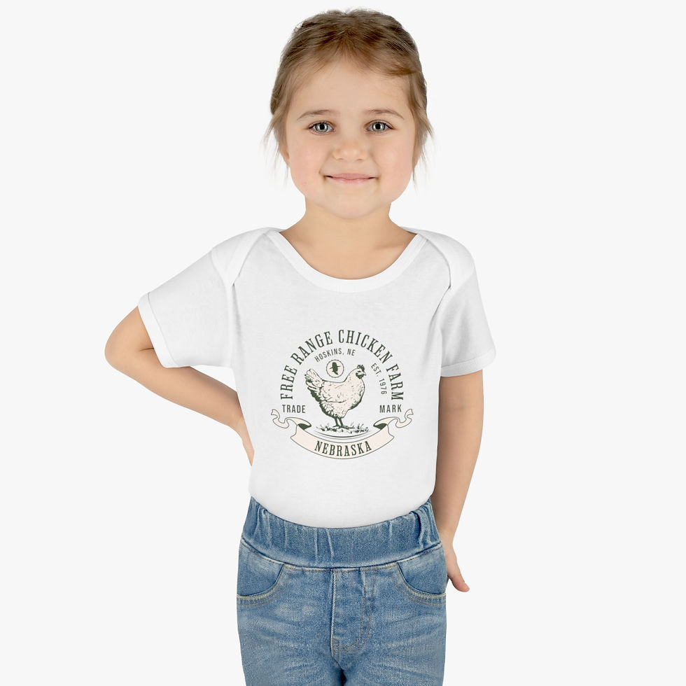 Thumbnail: Nebraska Free Range Chicken Farm: Infant Baby Rib Bodysuit