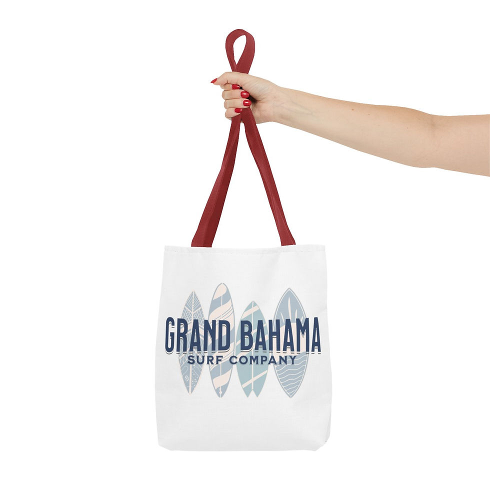 Thumbnail: Surf Grand Bahama: Tote Bag (AOP)