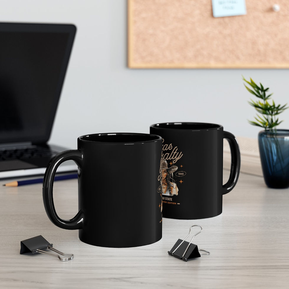 Thumbnail: Texas Royalty: Black Mug (11oz, 15oz)