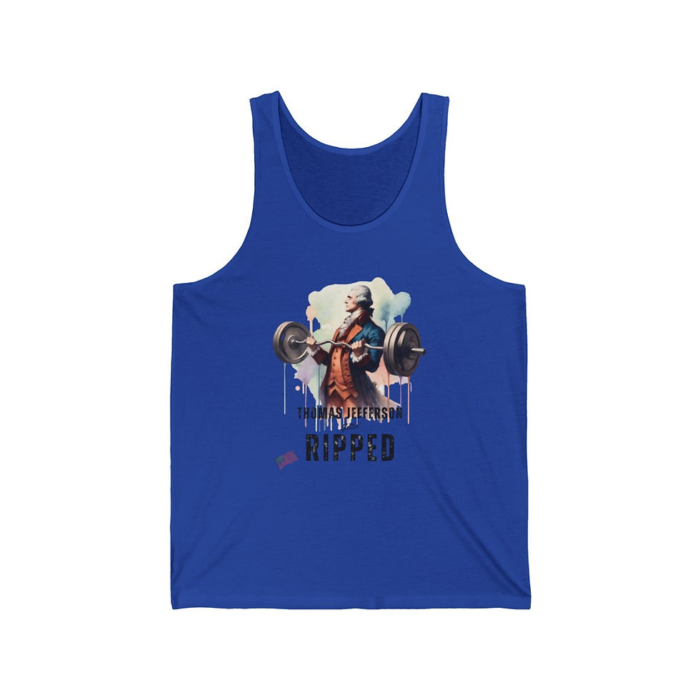 Thumbnail: Thomas Jefferson: Unisex Jersey Tank