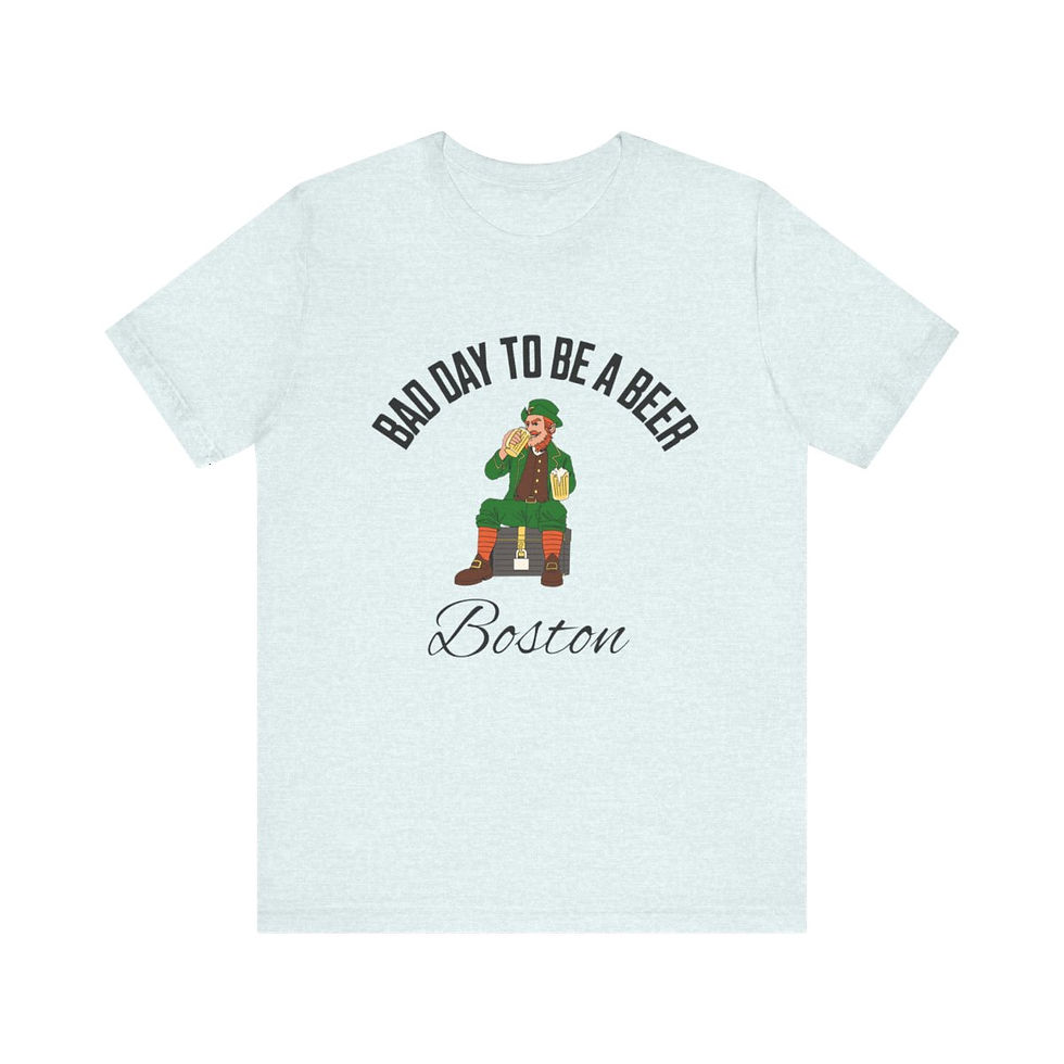 Thumbnail: Bad Day to be a Beer Boston Massachusetts: Unisex Jersey Short Sleeve Tee