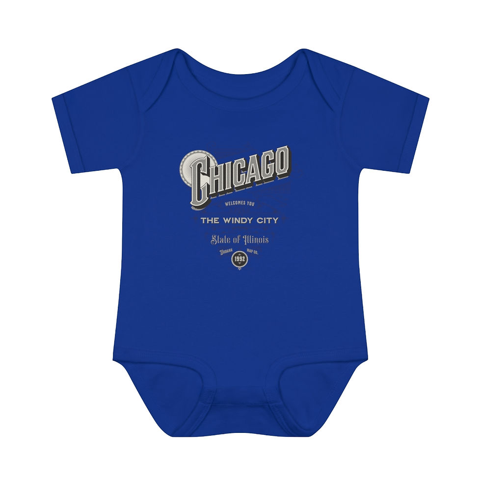 Thumbnail: Chicago Illinois: Infant Baby Rib Bodysuit