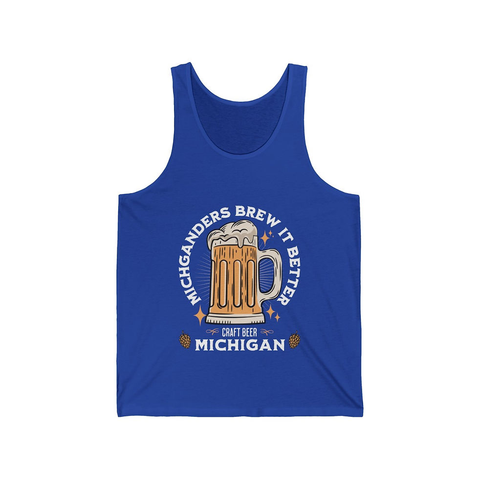 Thumbnail: Michigan Brews it Better: Unisex Jersey Tank