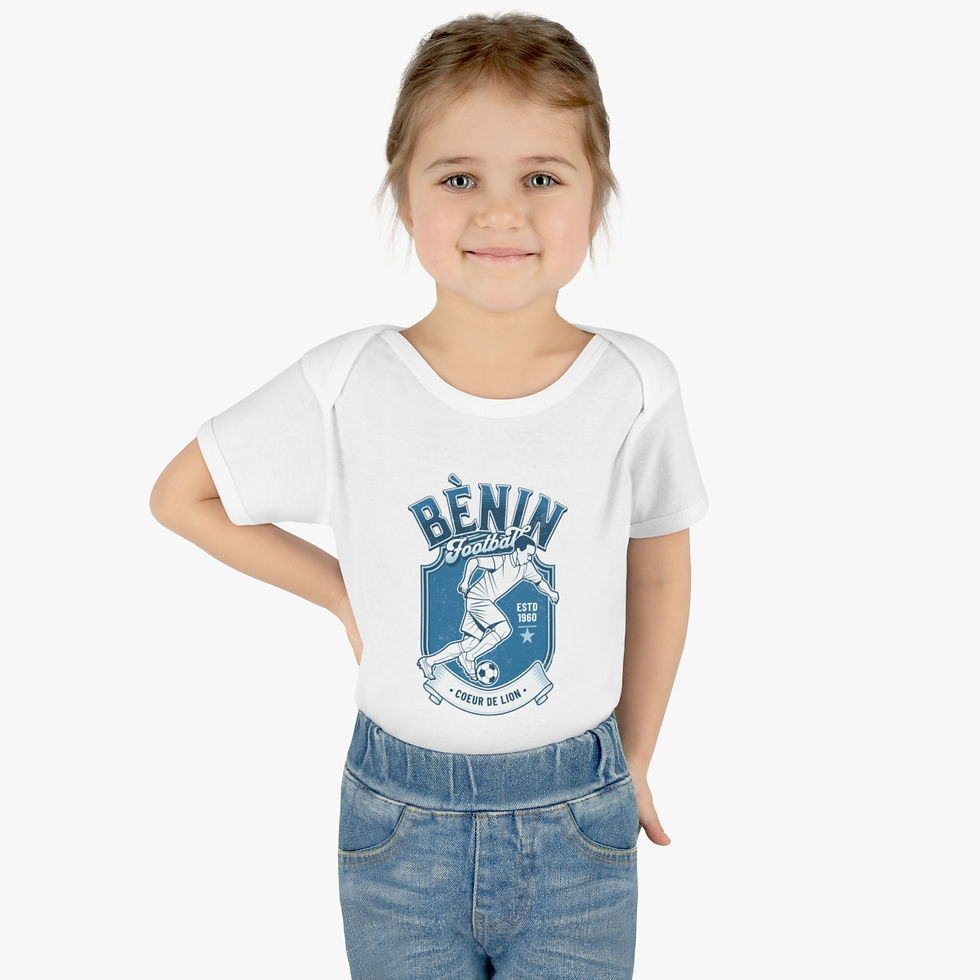 Thumbnail: Benin Football: Infant Baby Rib Bodysuit