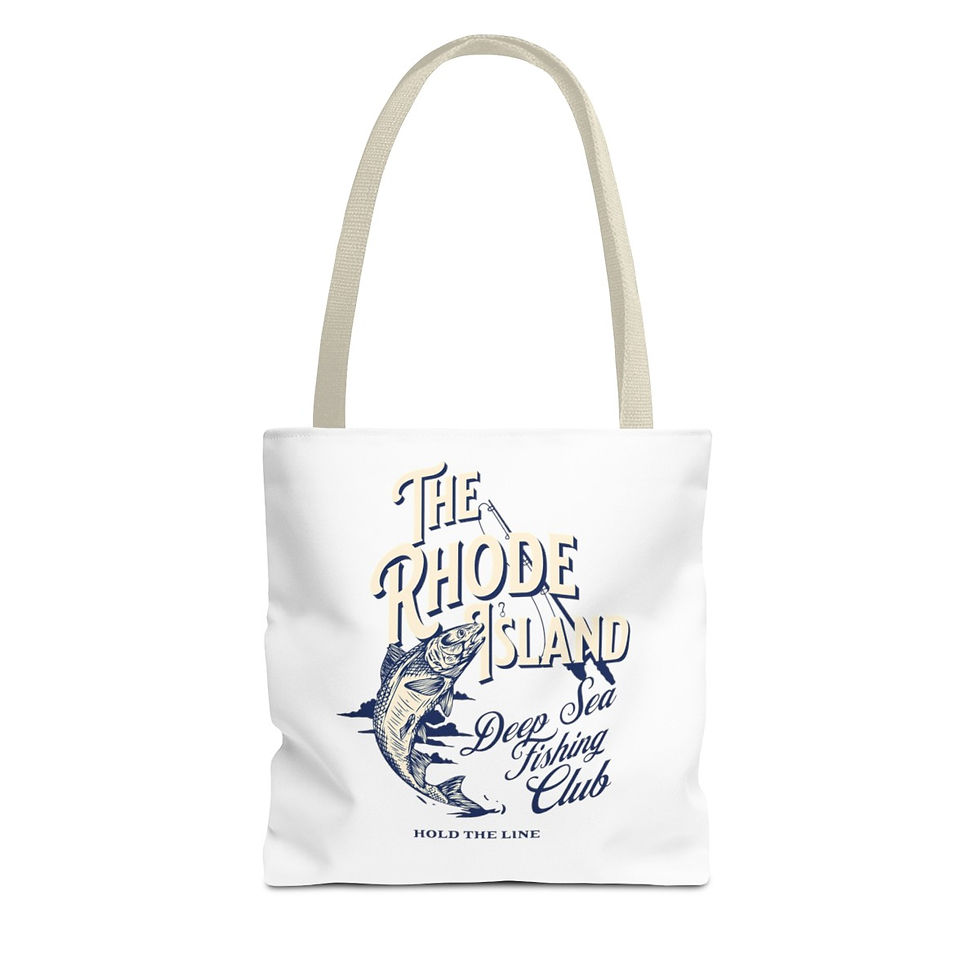 Thumbnail: RI Fishing Club: Beach Tote Bag (AOP)