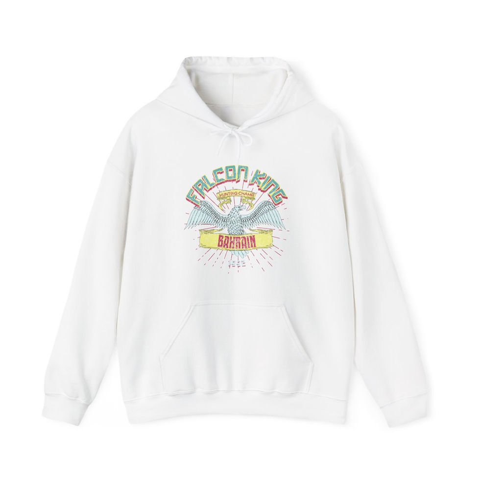 Thumbnail: Falcon King Bahrain: Unisex Heavy Blend™ Hooded Sweatshirt