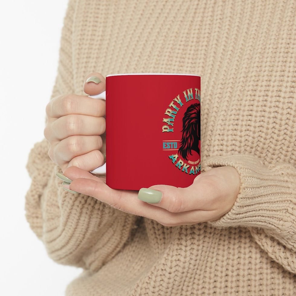 Thumbnail: Party in the Back Arkansas: Ceramic Mug, (11oz, 15oz)