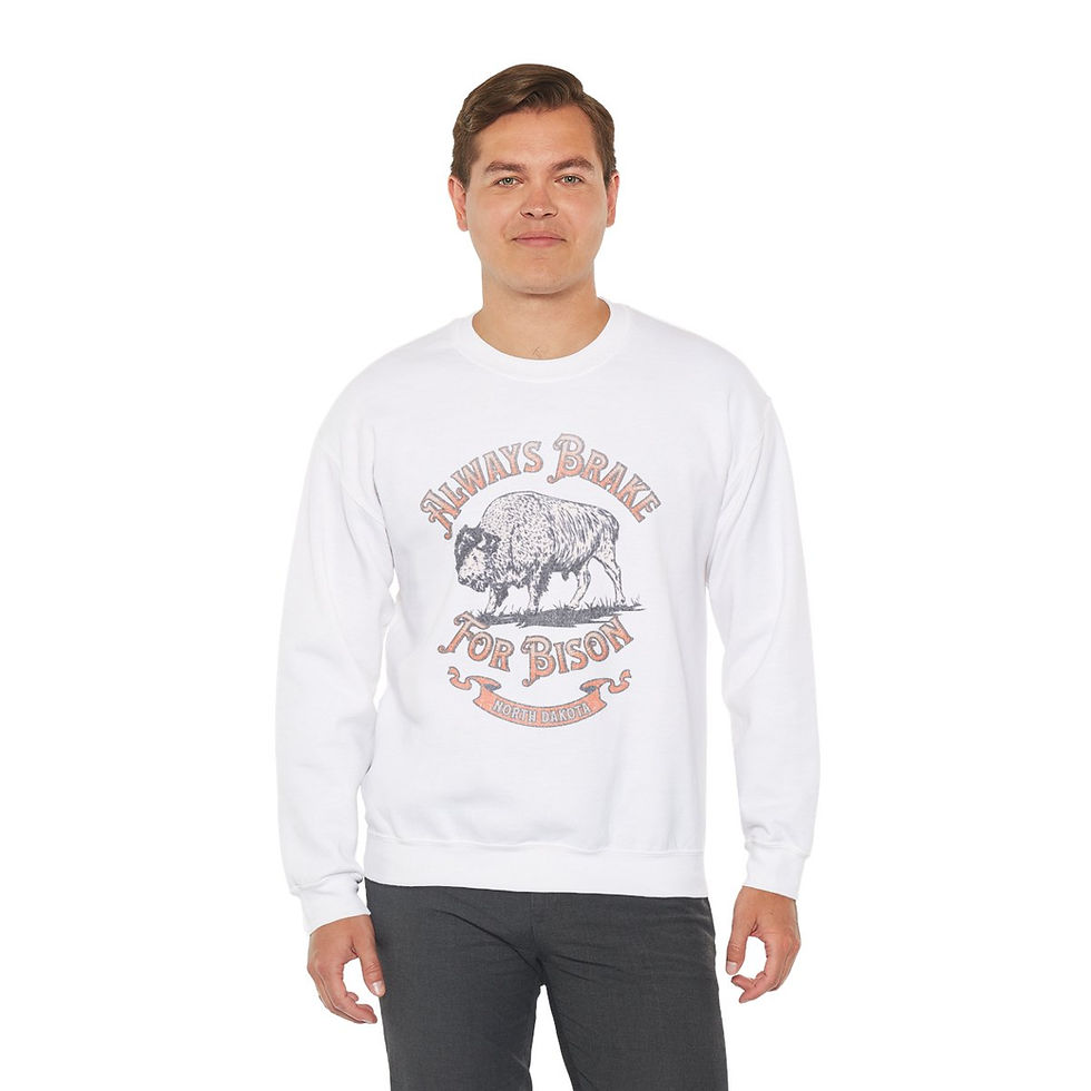 Thumbnail: Always Brake North Dakota: Unisex Heavy Blend™ Crewneck Sweatshirt