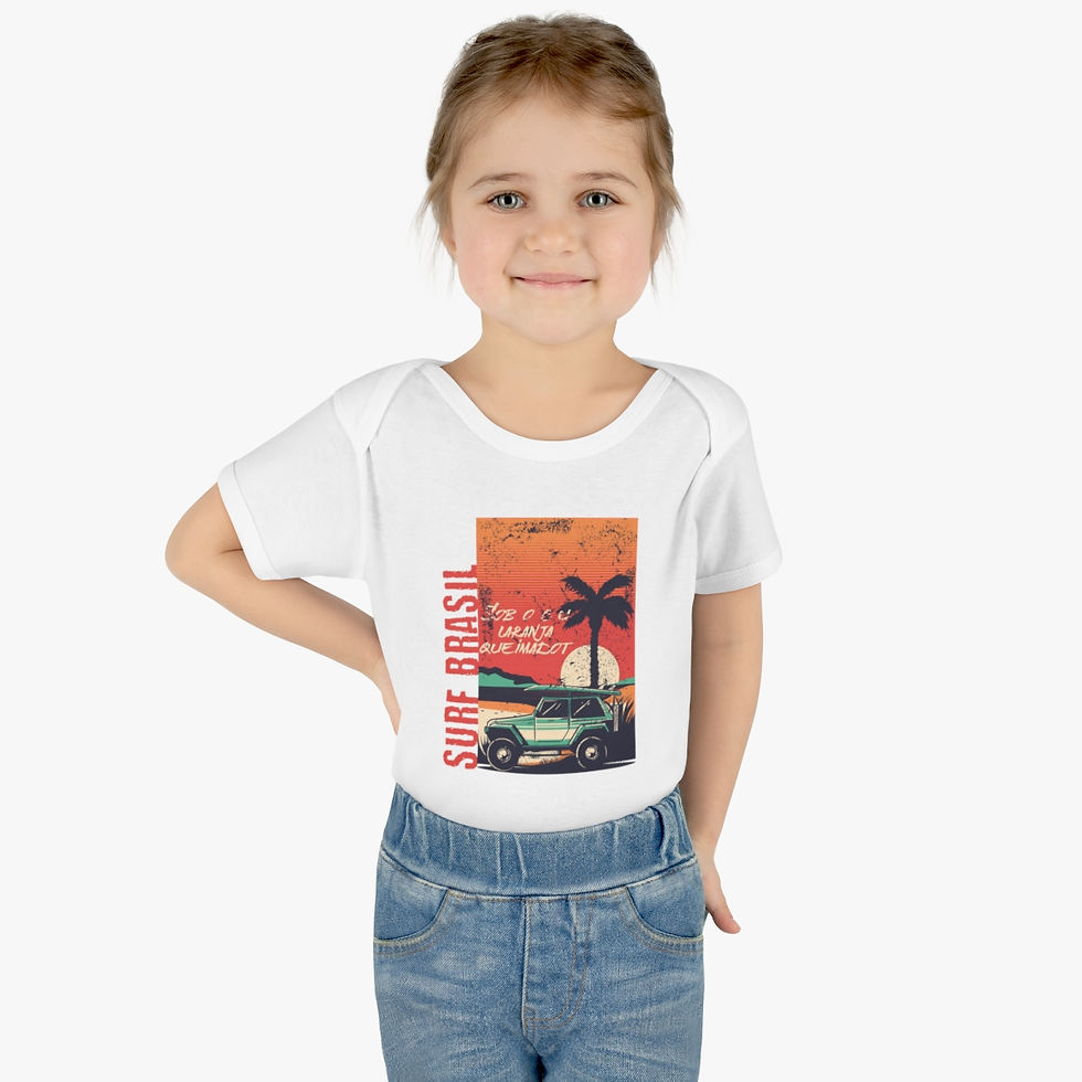 Thumbnail: Surf Brasil: Infant Baby Rib Bodysuit