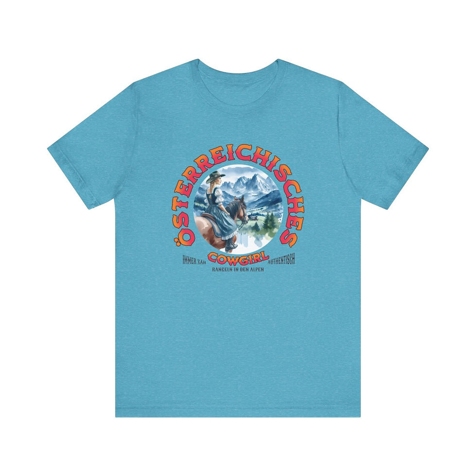Thumbnail: Österreichisches Cowgirl: Unisex Jersey Short Sleeve Tee