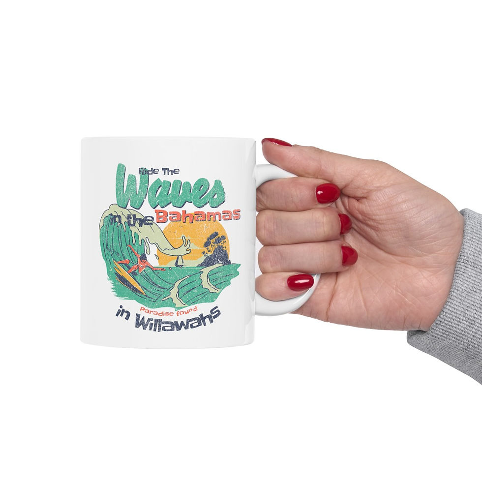 Thumbnail: Ride the Waves Bahamas: Ceramic Mug, (11oz, 15oz)
