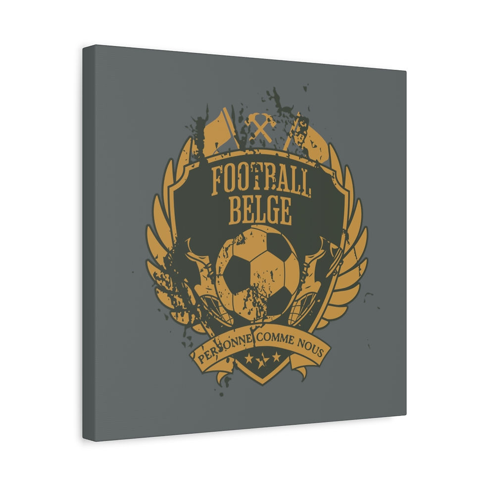 Thumbnail: Belgium football: Matte Canvas, Stretched, 1.25"