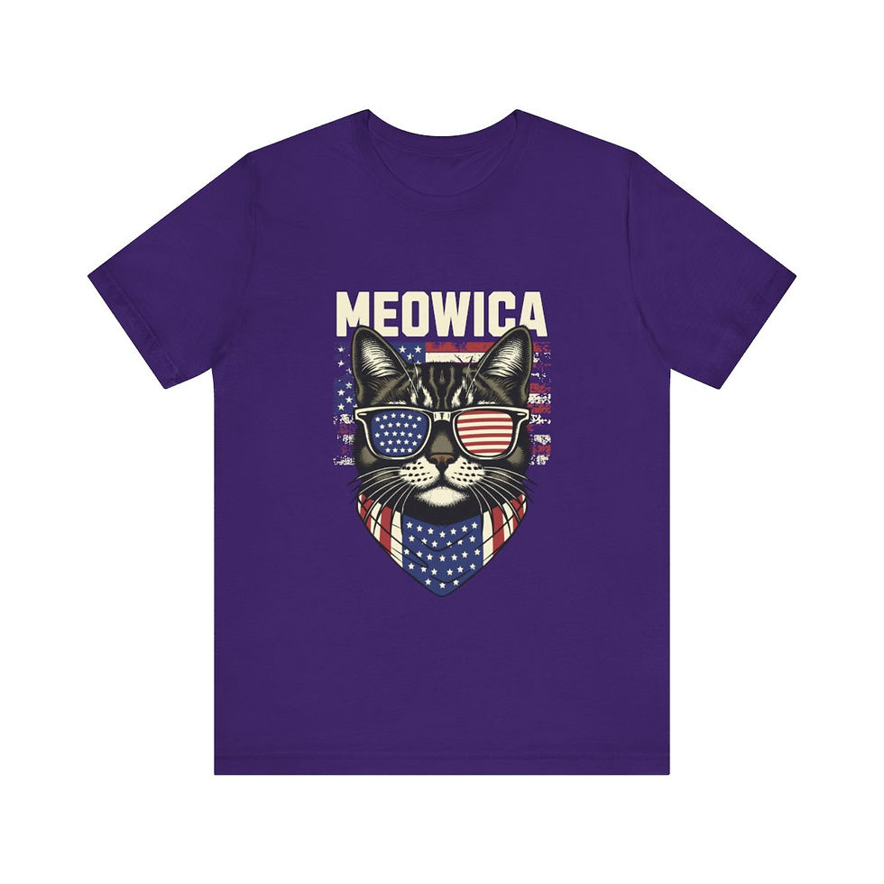 Thumbnail: Meowica: Unisex Jersey Short Sleeve Tee