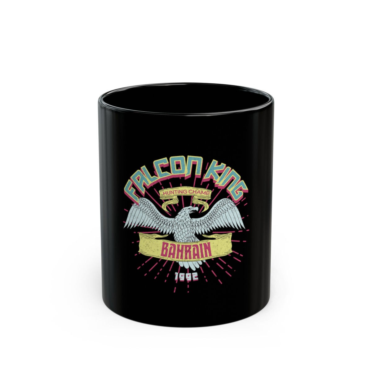 Falcon King Bahrain: Black Mug (11oz, 15oz)